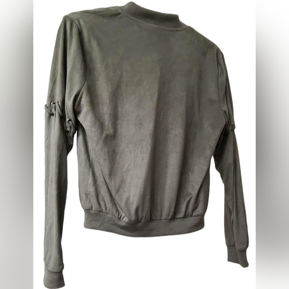 Suede detailed jacket - Picture 5 of 6